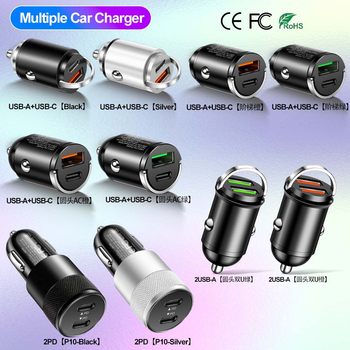 Pd Qc Pull Tab Quick Charge Car Charger USB C Car Phone Charger Adapter