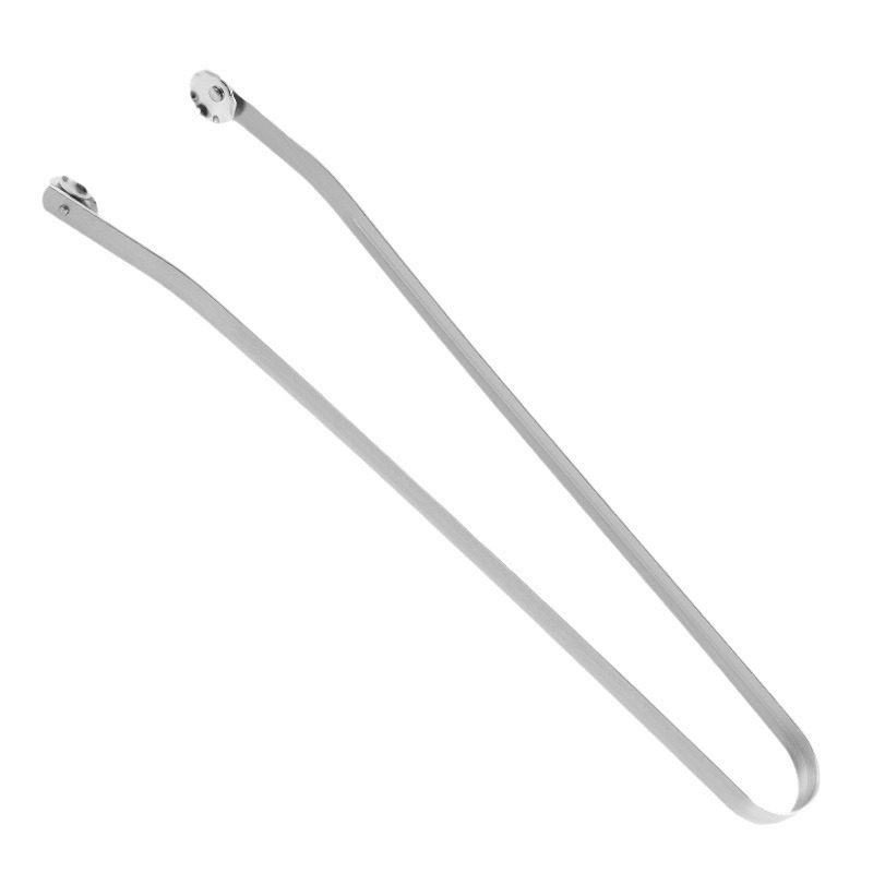 Stainless steel barbecue clip bbq barbecue tool extended anti-scalding bread clip food clip Amazon cross-border