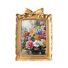 Cross-Border Popular European Bow Resin Photo Frame Picture Frame Rectangular Photo Frame Creative Hollow Table Wedding Retro