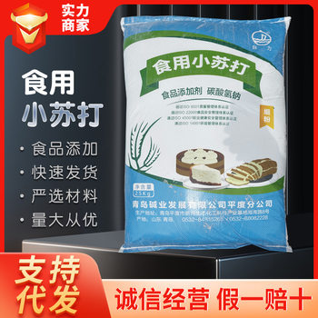 Edible Baking Soda Sodium Bicarbonate Food Leavening Fermentation Self-Raising Baking Soda Powder 25Kg/Bag Large Quantity Preferential Price