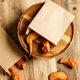 Organ bag thickened disposable snack oil-proof Kraft paper bag insulation takeaway roll foil aluminum foil barbecue bag
