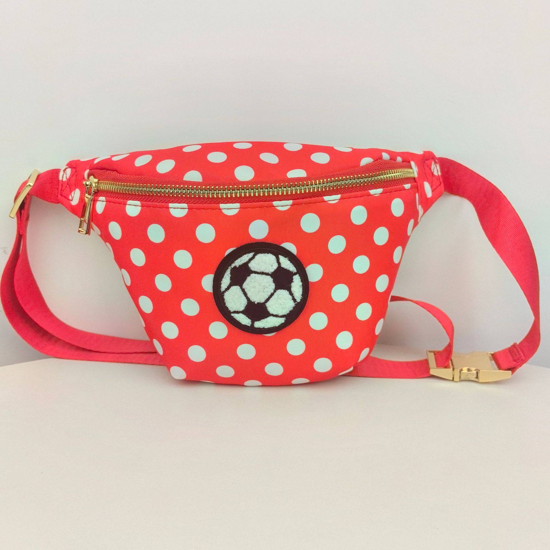 厂家直销尼龙防水腰包户外活动收纳包运动斜挎包马卡龙色跑步腰包