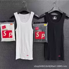 Sup Trendy American Style 3-Piece Pure Cotton Knitted Vest Sports Running Fitness Hip-Hop Light and Comfortable Casual Base Layer