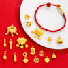 Ancient Dummy Pen Official Hat Pendant Gourd Peanut Persimmon Pendant DIY Pin Bracelet Red Rope Jewelry Pendant