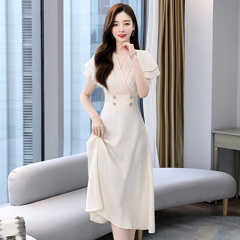 (Mới) Mã K3489 Giá 1780K: Váy Đầm Liền Thân Nữ Hatdi Hàng Mùa Hè Cổ Chữ V Thời Trang Nữ Chất Liệu G05 Sản Phẩm Mới, (Miễn Phí Vận Chuyển Toàn Quốc).