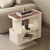 Light Luxury Creative Living Room Mobile Trolley Iron Modern Home Sofa Simple Coffee Table Storage Rack Bedside Table