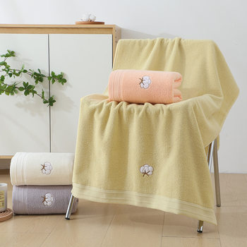 Pure Cotton Bath Towel, Class A, Maternal and Infant Grade, Extra Large and Thick, High-Quality, a Must-Have for Adults at the Beach, Antibacterial Cotton Bath Towel