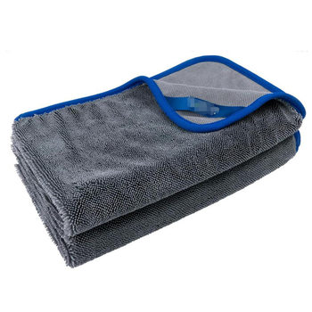 Cross-Border Car Wiping Towel, Small Braid Absorbent Towel, Microfiber Cleaning Rag, Twisted Double-Sided Thickened Car Washing Towel