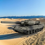Модель танка из чеченского сплава звуковая и легкая бронированная машина Leopard 2 основной боевой танк звуковая и легкая игрушечная имитационная машина, которую можно распылять