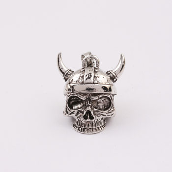 Amazon Cross-Border Exclusive Personalized Retro Motorcycle Bell Horn Skull Logo Bell Pendant Necklace