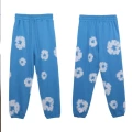 Sky blue pants (white floral wreath)