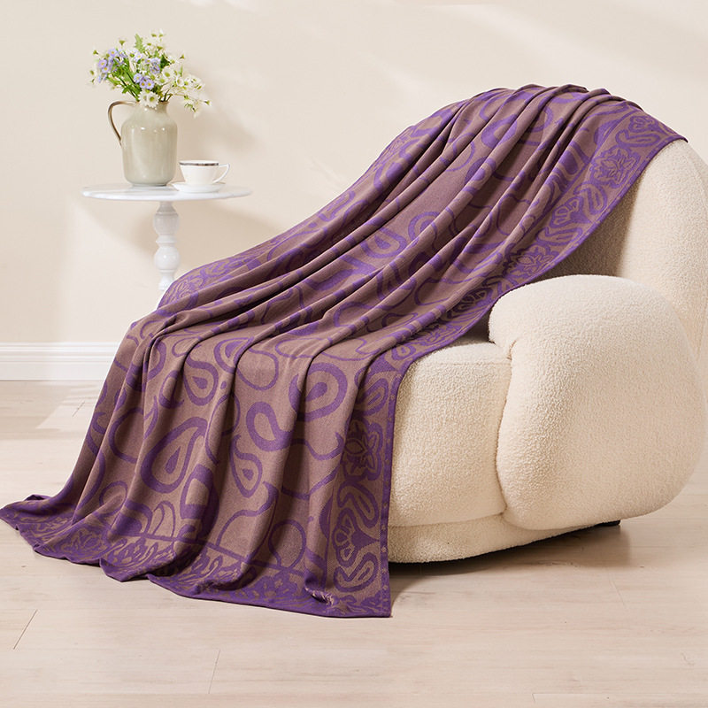 Manufacturer Wholesale Aviation Blanket, Airplane Blanket, First-Class Cabin Cover Blanket, Office Nap Air-Conditioning Blanket, Geometric Pattern Blanket