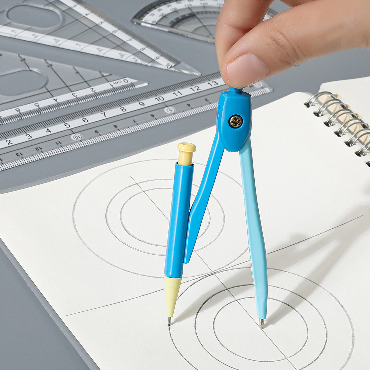 Primary School Students' Compass Drawing Design Tools, Drawing Instruments, Student Exam Compass Set