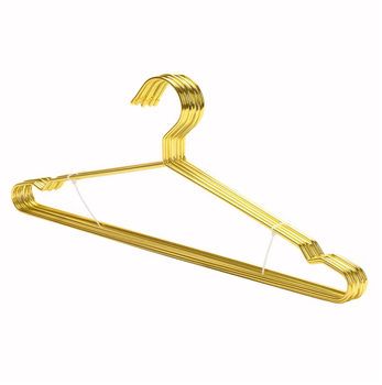 Cross-border Golden Iron Hanger 45CM Bold Home Hanger Non-slip Adult Hanger Seamless Clothes Hanger Home Hanger