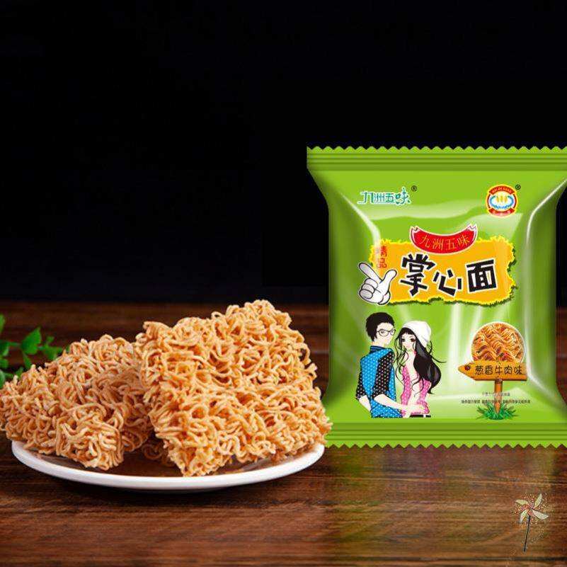Internet-Famous Snacks Shipped from Jiuzhou, Five-Flavor Palm-Sized Crispy Dry Noodles, Whole Box of Food Snacks with Free Shipping