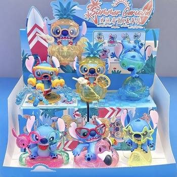 Stitch Blind Box Summer Carnival Series Stitch Trendy Handmade Office Ornament Doll Girl Birthday Gift