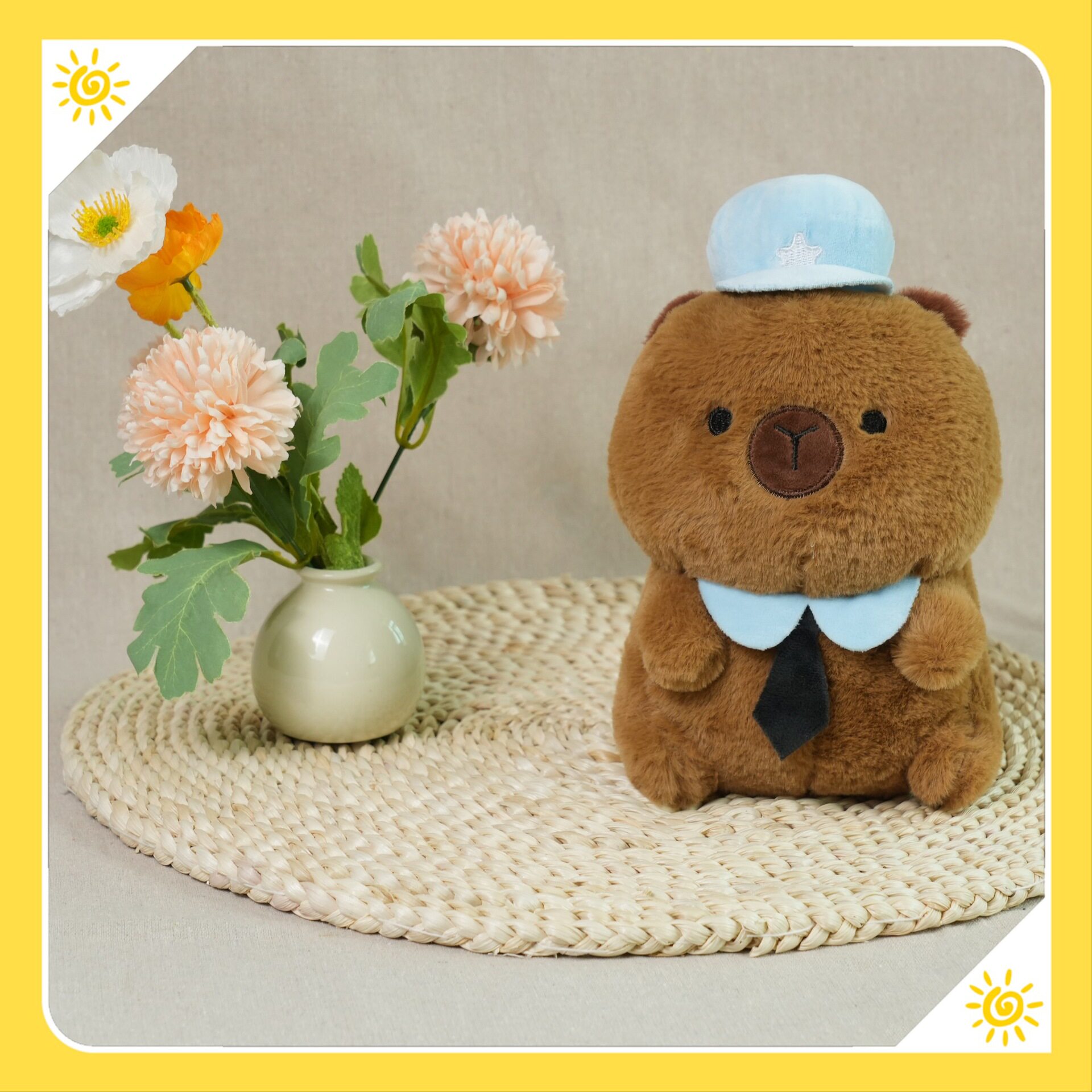 新款跨境八寸毛绒玩具抓机娃娃公仔流量款布娃娃婚庆抛洒厂家批发