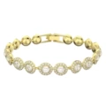 [high version] yellow gold-white diamond bracelet