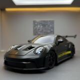 Модель легкосплавного автомобиля Lijiaxin 1:24 Baoshijie 911GT3RS спортивный автомобиль со звуком и светом, модель детской игрушки, украшение, выпущенное от имени