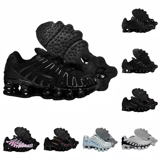 EU/US Cross-Border Shox TL 13 Pillar Plus Size Air Cushion Shoes Thick Sole Height Increasing Running Sneakers for Men and Women