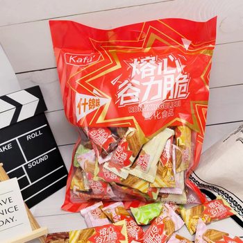 Kafu 280g Melting Heart Valley Power Crisp Assorted Flavor Puffed Food Afternoon Tea Snacks Children's Snacks Wholesale