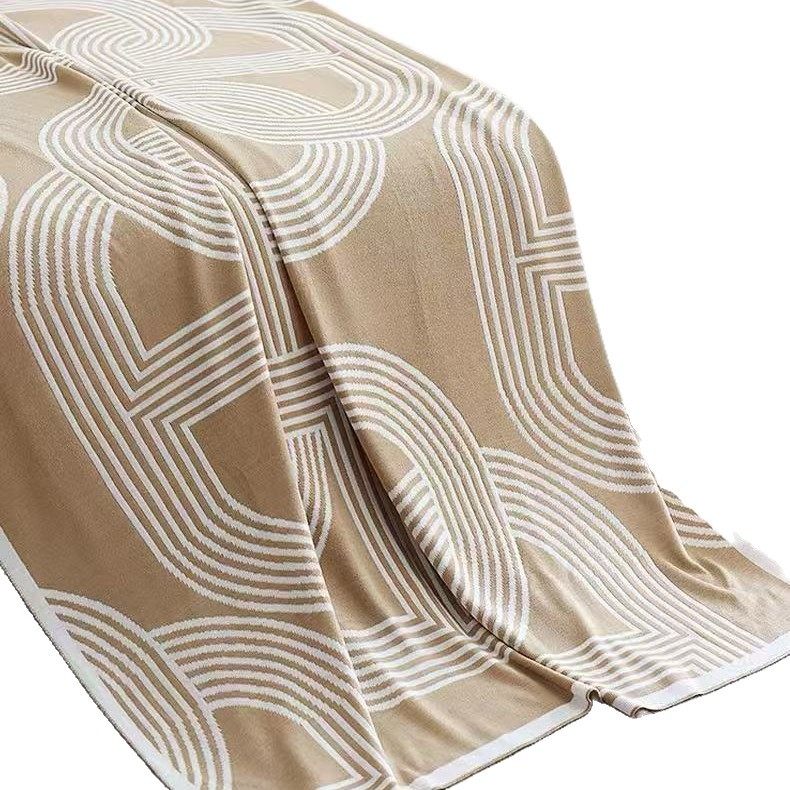 A49 Nordic Style Knitted Blanket Sofa Decoration Leisure Throw Blanket Airplane Blanket Factory Direct Sale Now