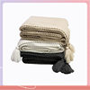 ✅ Blanket Spring Casual Scandinavian Blanket Tassel Ins Ball Wool Blanket Textile New Style Pure Color Sofa