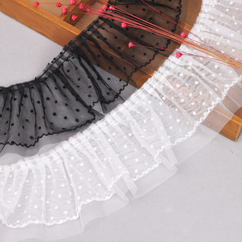 Spot 9cm Double Mesh Skirt Swing Cuff Clothing Lace Flocking Polka Dot Dog Teeth Accessories Discount Lace