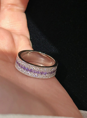 港风夸张复古时尚精致微镶锆石戒指女小众设计百搭气质戒子指环