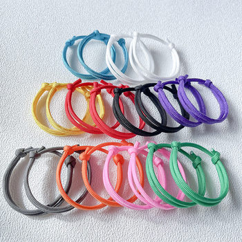 Youth Nautical Neon Bracelet Adjustable Braided Hand Rope Nylon Rope Party Men's and Women's Hand Accessories in Stock