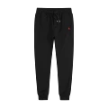 K001 fleece sweatpants black red