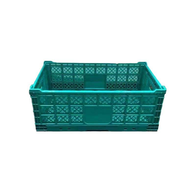 Fruit Shop Folding Basket Plastic Vegetable Basket Supermarket Display Shelf Stackable Fruit Foldable Storage Box Basket
