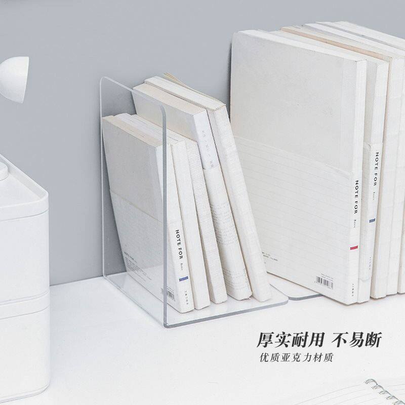 Storage Rack Transparent Acrylic Book Stand Ins Style Student Desktop Book Board Book Shelf Book Stand Bookshelf