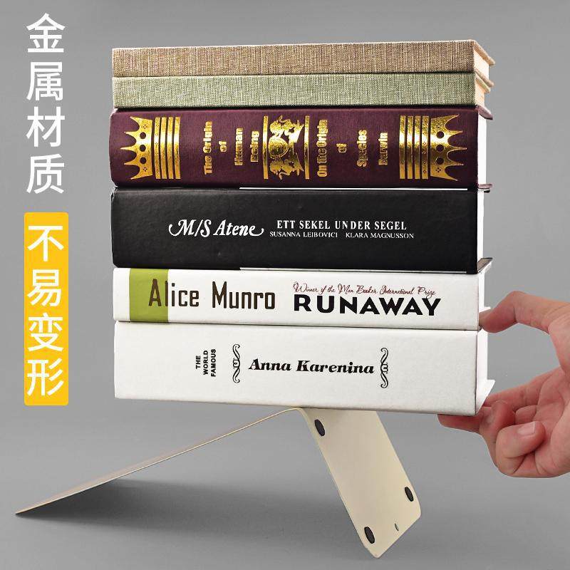 Metal Bookends Wholesale L-Shaped Large Bookends for Students Desktop Simple Bookshelf Baffle Partition Rack Others