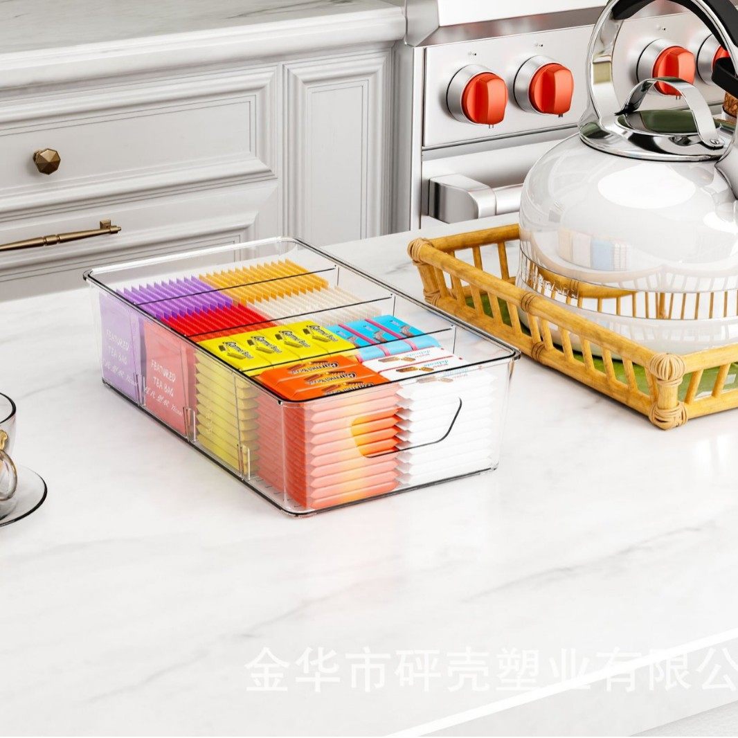 Kitchen Finishing Fruit and Vegetable Storage Plastic Fresh-keeping Box Refrigerator Storage Box Frozen Storage Divided Drawer-type Egg Box
