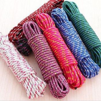 Thickened Clothesline for Balcony, Nylon Non-Slip Windproof Clothesline, Outdoor Drying Rope for Clothes and Quilts