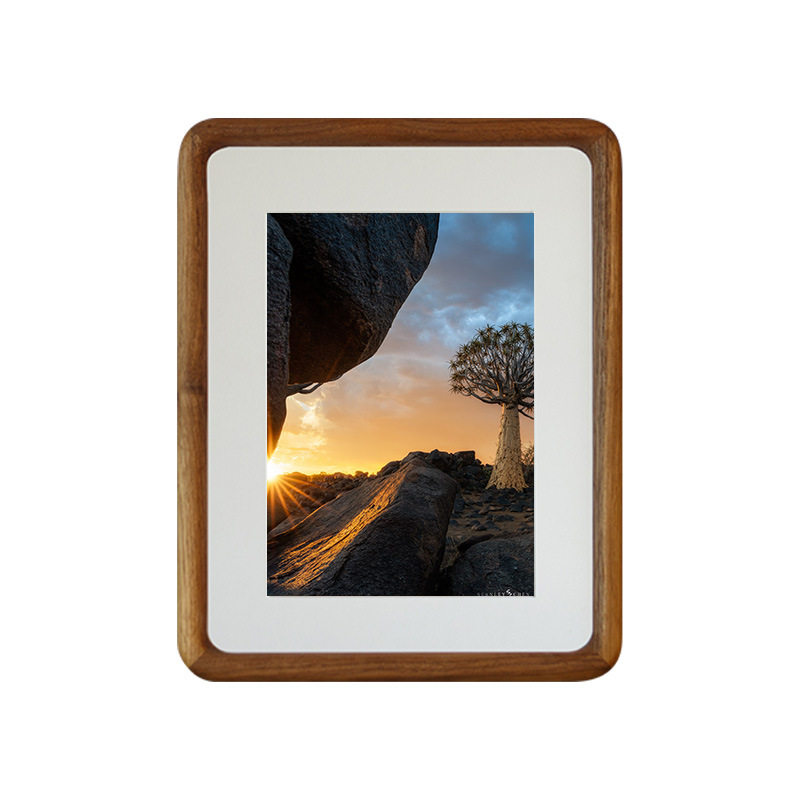 Solid Wood photo frame setting table 6/8/12 inch log picture frame mounted and washed photo frame wall a4 black walnut frame
