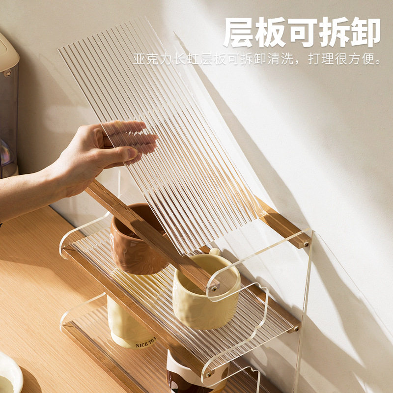 Desktop Storage Rack Household Table Storage Rack Dining Table Fit Rack Desk Multi-layer Bookshelf Office Desk Layered Shelf