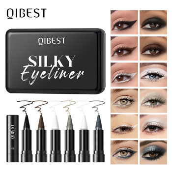 Qibest Cross-Border Waterproof Long-Lasting Eyeliner Cream Matte Pearlescent Quick-Drying Eyeliner Rich Eyeliner Eye Makeup