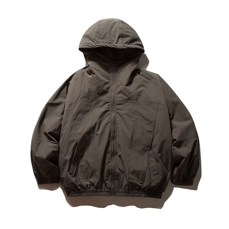 City Fanpin 2024 Winter New Japanese Style Vertical Collar Solid Color Down Jacket Loose Casual Warm Jacket