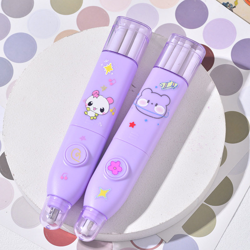 High-gloss electric eraser students wipe clean sketch art automatic eraser multifunctional learning stationery wholesale