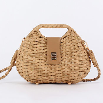 Dropshipping New Niche Style Paper Rope Woven Bag Versatile Seaside Vacation Beach Daily Leisure Commuter Bag
