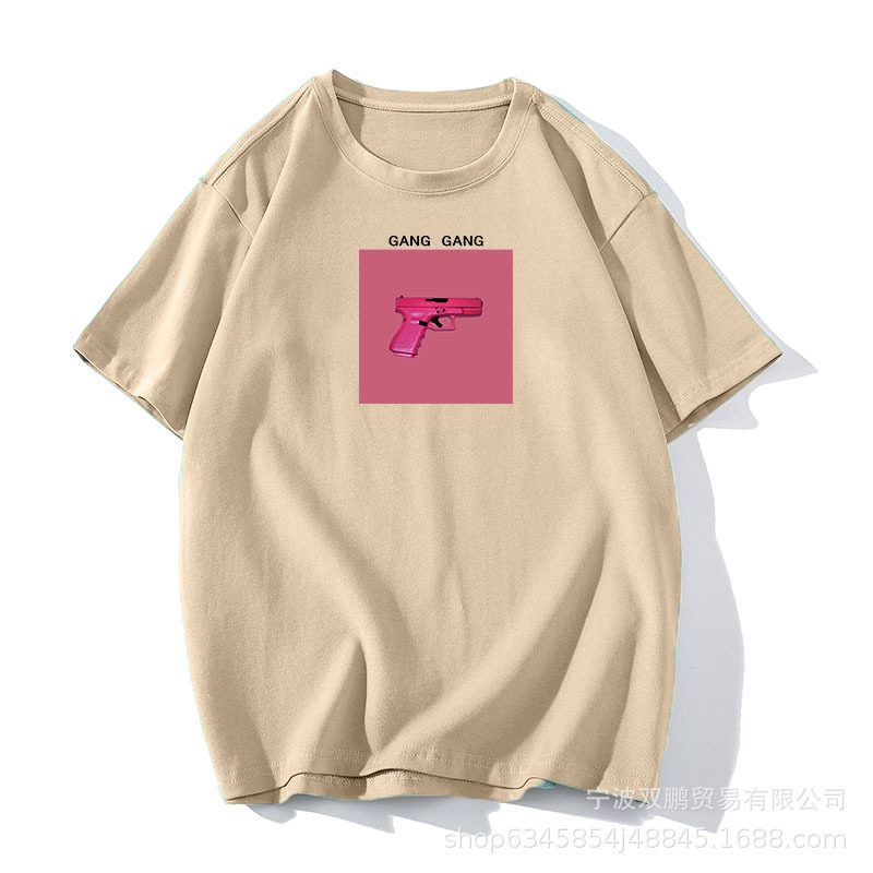 Womens Summer Graphic T Shirt Loose Fit Round Neck 100 Cotton Versatile Style Casual Wear Wholesale Available