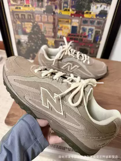 Putian Pure Original Nb204L Series Light Brown Men's and Women's Couples Retro Casual Versatile Breathable Moral Training Sports Shoes