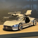 Имитация спортивного автомобиля Mercedes-Benz AMG Vision GT из роскошного сплава, модель готовой коллекции изделий, украшение детского игрушечного автомобиля