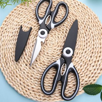 Stainless Steel Kitchen Scissors Food Shears Chicken Bone Shears Outdoor Multifunctional Barbecue Shears Household Kitchen Panda Scissors