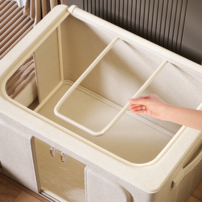 Tianshan Cotton and Linen Storage Box Wardrobe Storage Large-Capacity Storage Box Dust-Proof Storage Household Clothes Quilt Storage Box