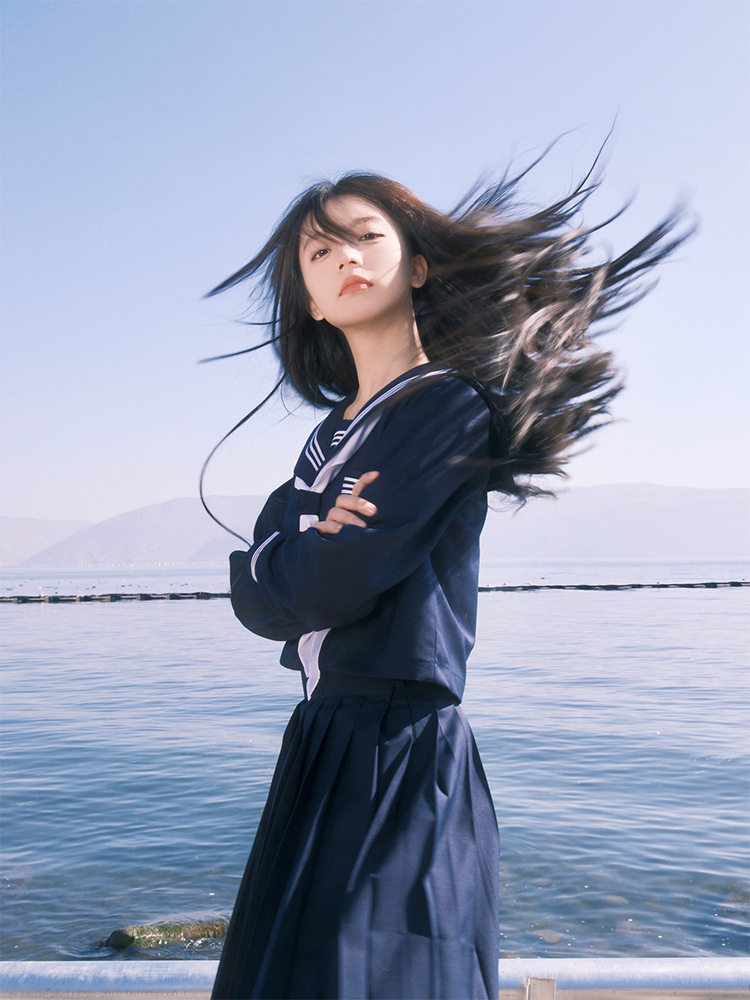 長袖上着ロングスカートスカーフ