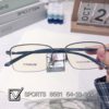 The new men's time-keeping eyelashes with the same business half-frame half-titanium glasses frame can be equipped with the number of glasses frame 8581