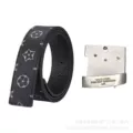Black flower + silver buckle